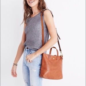 Madewell mini transport tote crossbody bag